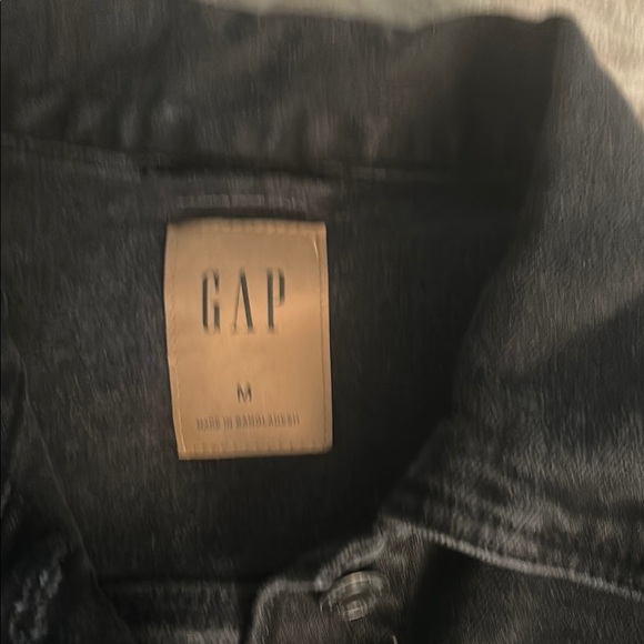 GAP Black Jean Jacket Timeless Denim Essential - Picture 2 of 7